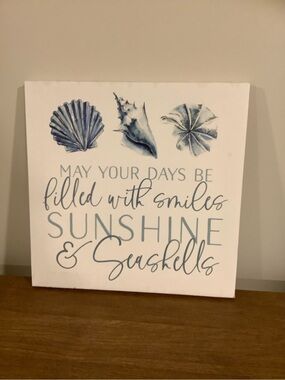 Sunshine & Seashells Wall Art Canvas - 11x11